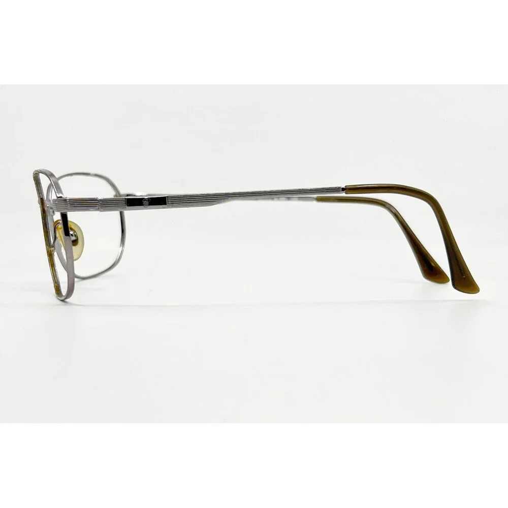 Unbranded Eyeglass Frames Mens Silver Metal Rectangular 52-18-140
